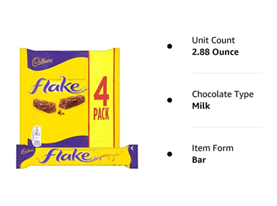Cadbury Flake 4pk Chocolate 20x80g – California Organic Imports